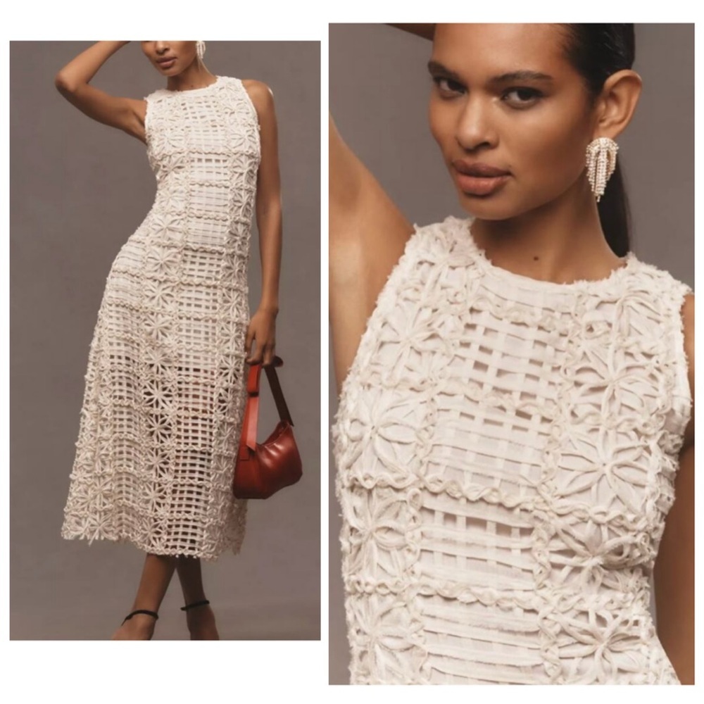 Endless Rose textured sleeveless maxi dress ivory - Picture 13 of 16